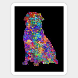 Golden Retriever dog watercolor Sticker